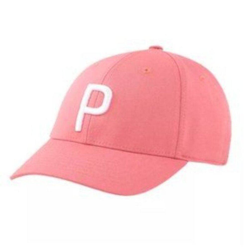 New PUMA Golf Pony P Stretch Fit Adjustable WMN Cap One Fits Most Pink White